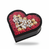 Подарунковий набір Black Passion  Чорне серце з червоними трояндами та Ferrero Rocher